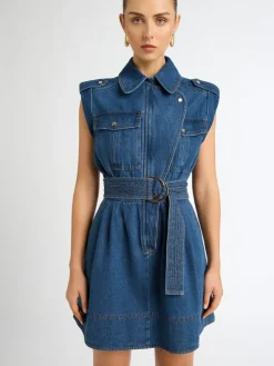 Woman SHEIKE Adina Denim Mini Dress