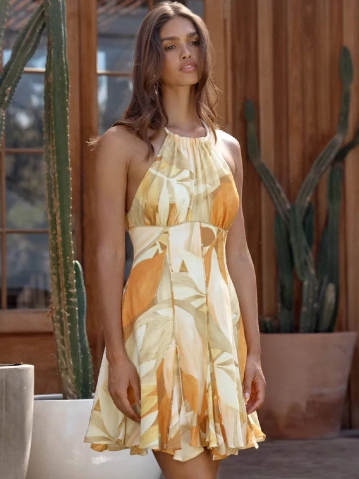 Woman SHEIKE Amber Leaves Mini Dress