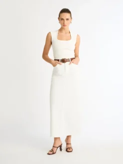 Woman SHEIKE Denim Maxi Skirt