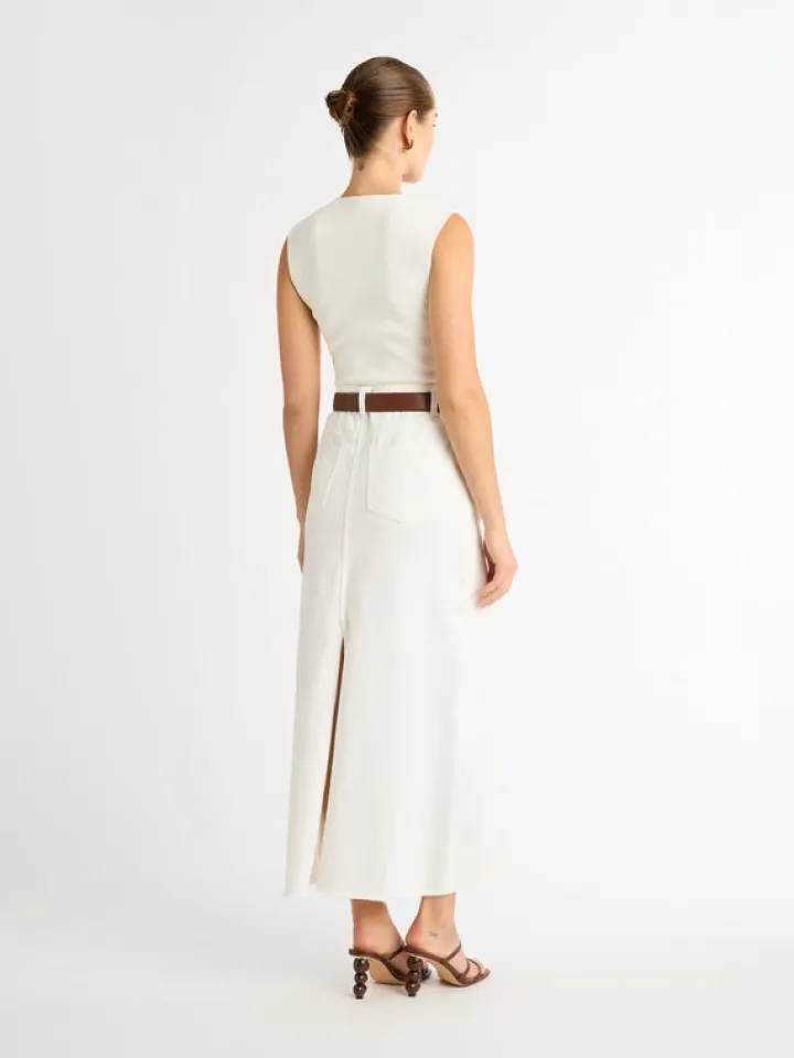 Woman SHEIKE Denim Maxi Skirt