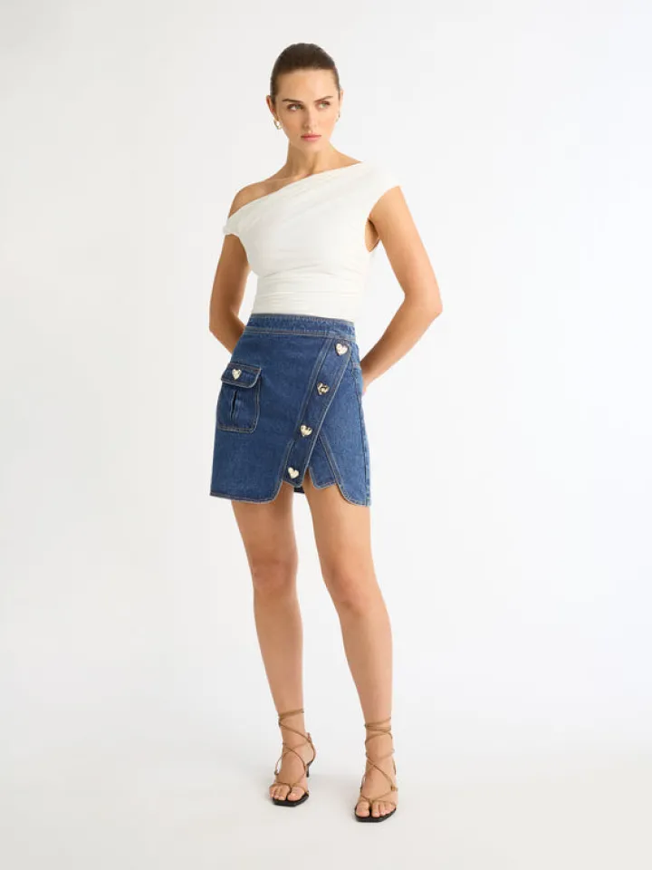 Woman SHEIKE Heart Republic Denim Skirt
