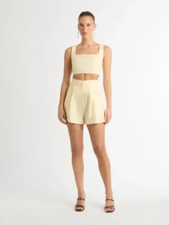 Woman SHEIKE Lexi Linen Crop Top