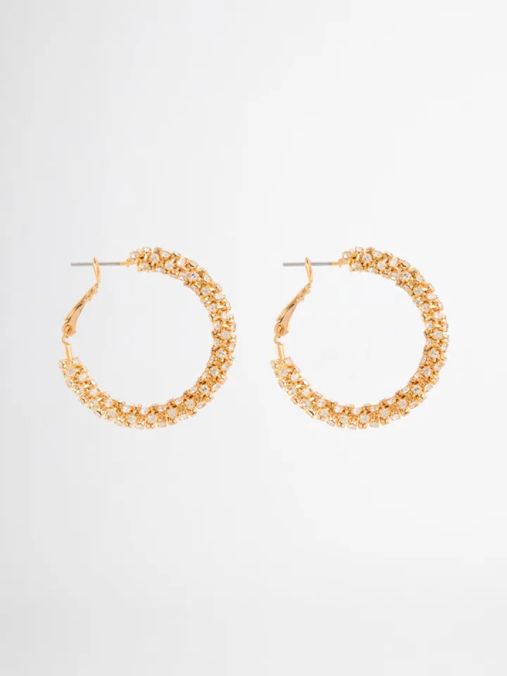 Woman SHEIKE Sparkle Hoop Earrings